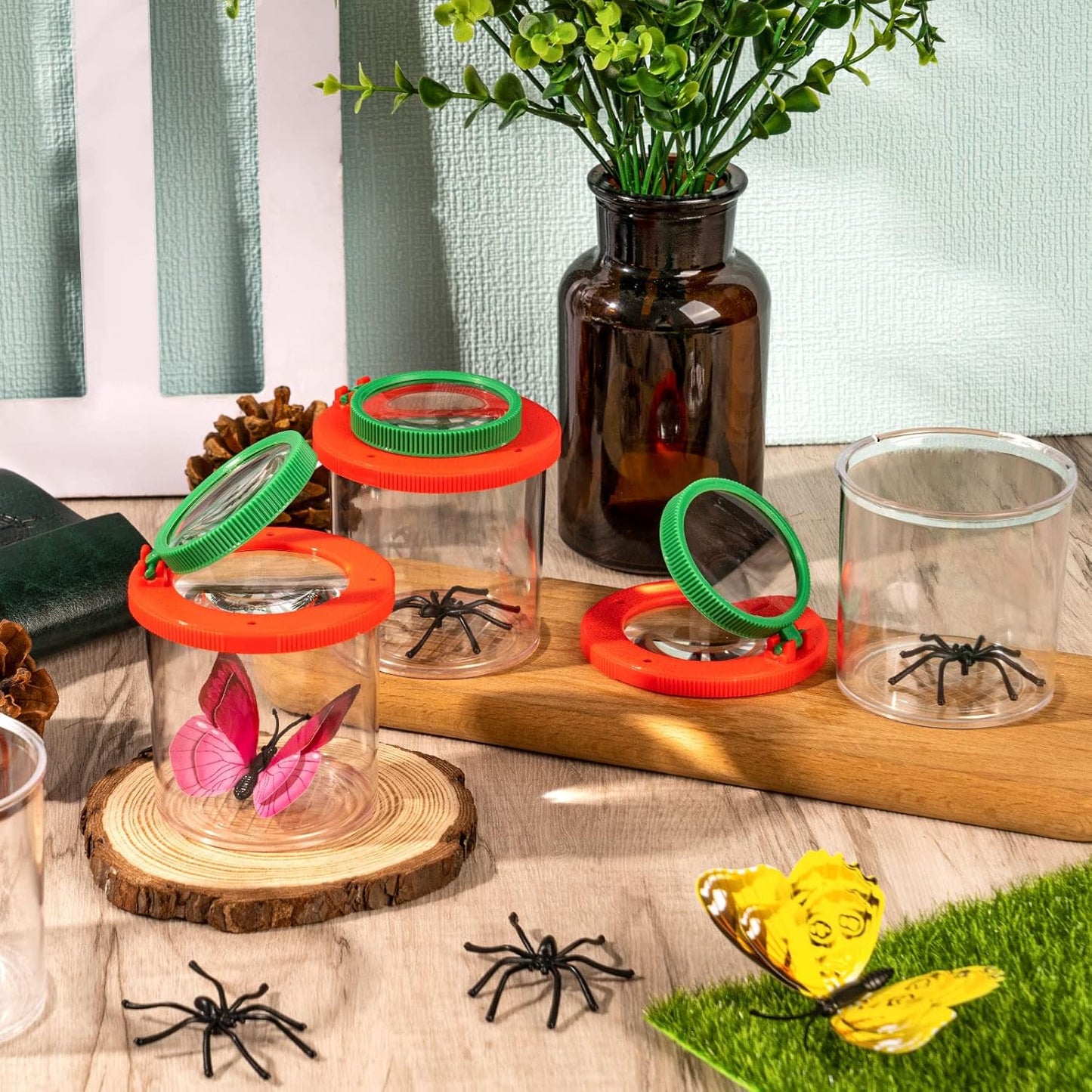 Bug Container With Built in Magnifier 