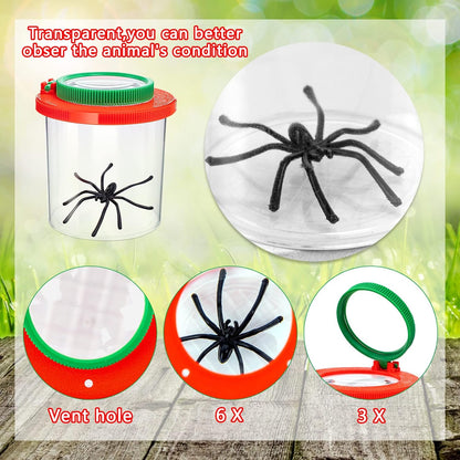 Bug Container With Built in Magnifier 