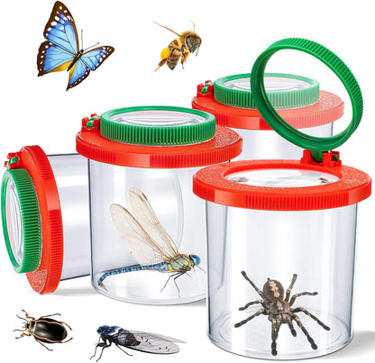 Bug Container With Built in Magnifier 
